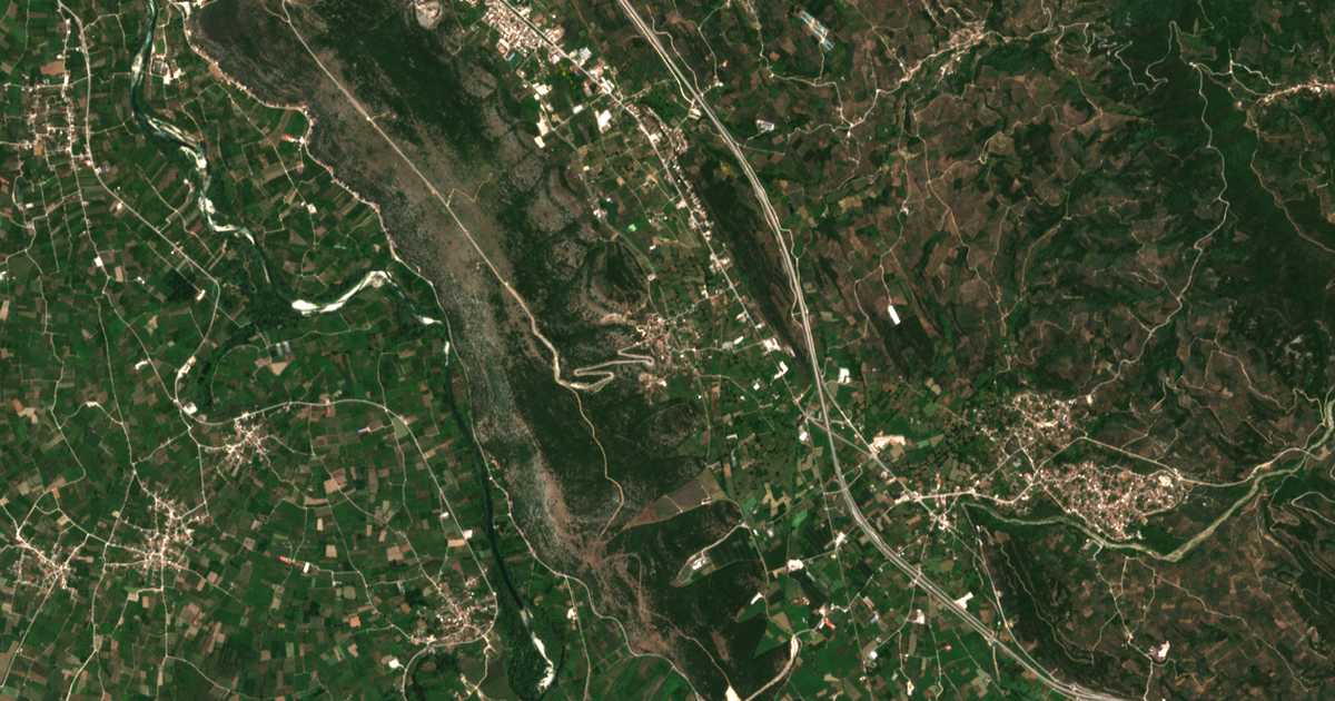 Carte satellite de Limíni