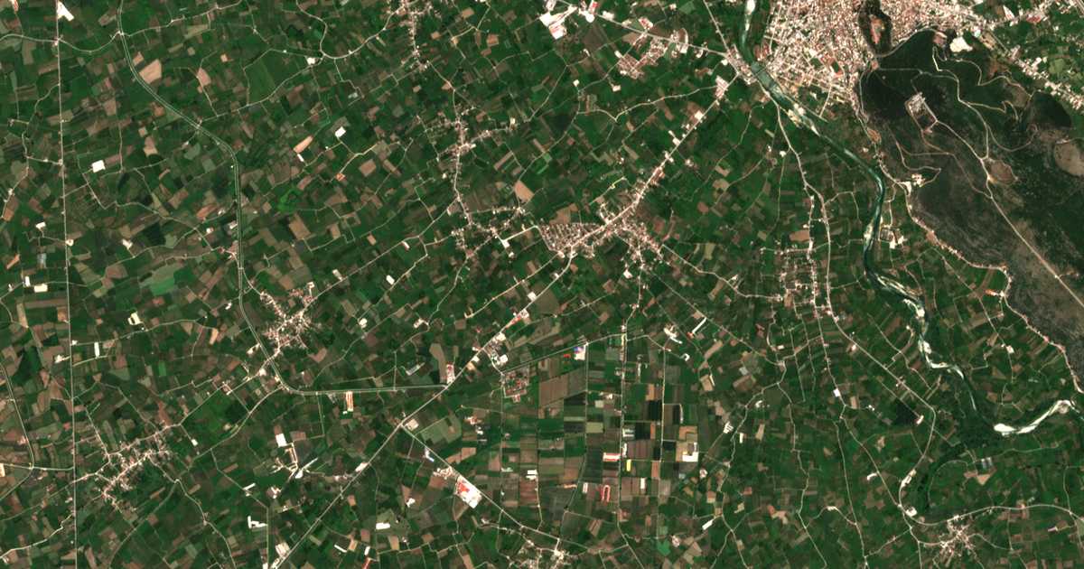 Carte satellite de Syngounéika