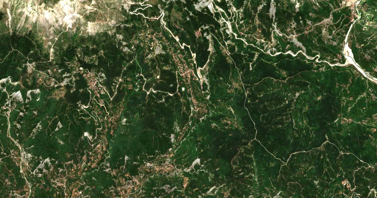 Carte satellite de Ampélia