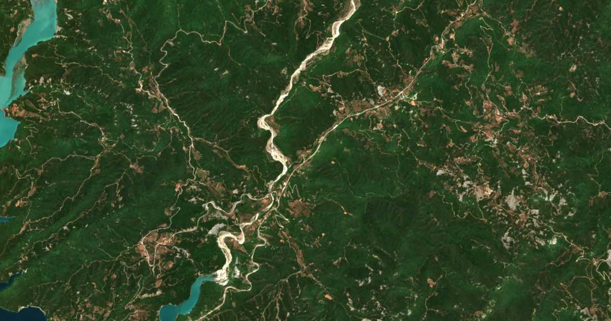 Carte satellite de Goniá