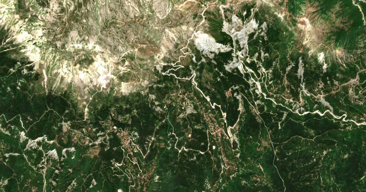 Carte satellite de Korakáda