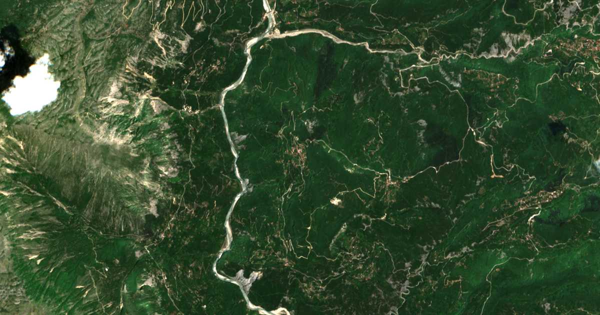 Carte satellite de Koukkoúlia