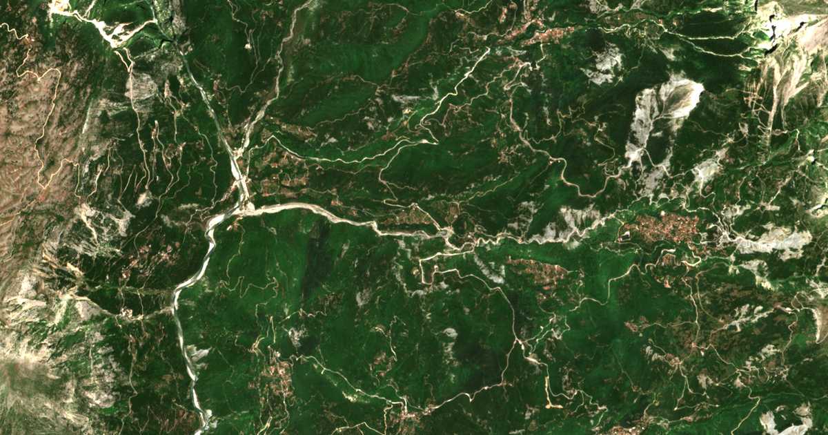 Carte satellite de Sgára