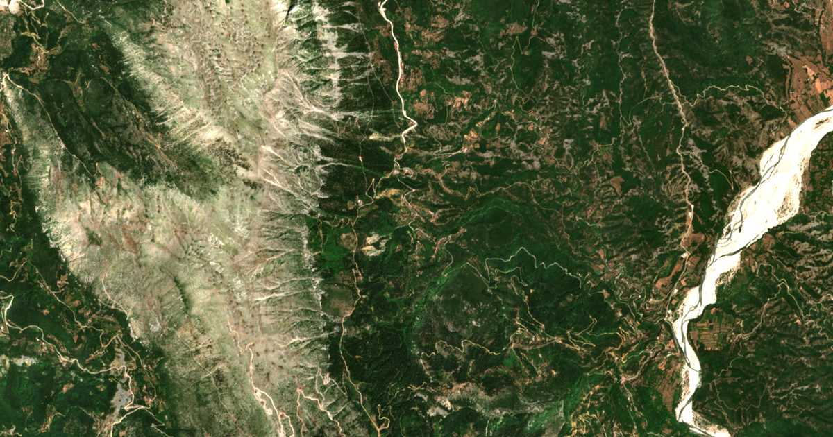 Carte satellite de Megalóchari