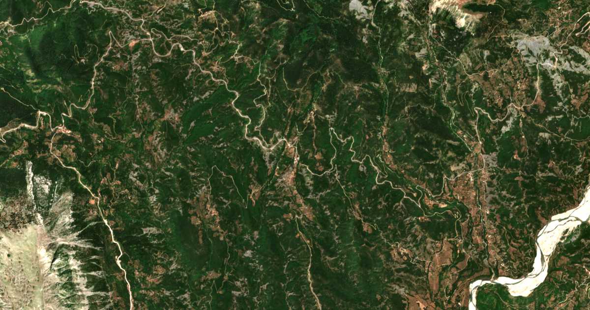 Carte satellite de Milianá