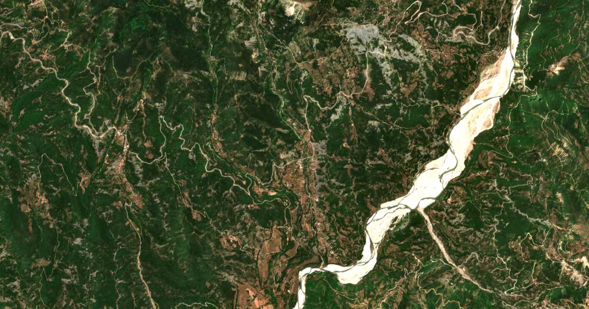 Carte satellite de Miléai