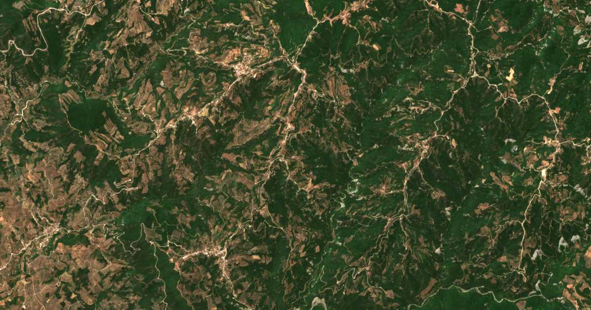 Carte satellite de Palaiochorákion