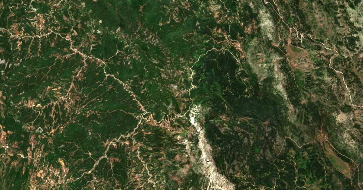 Carte satellite de Pétra