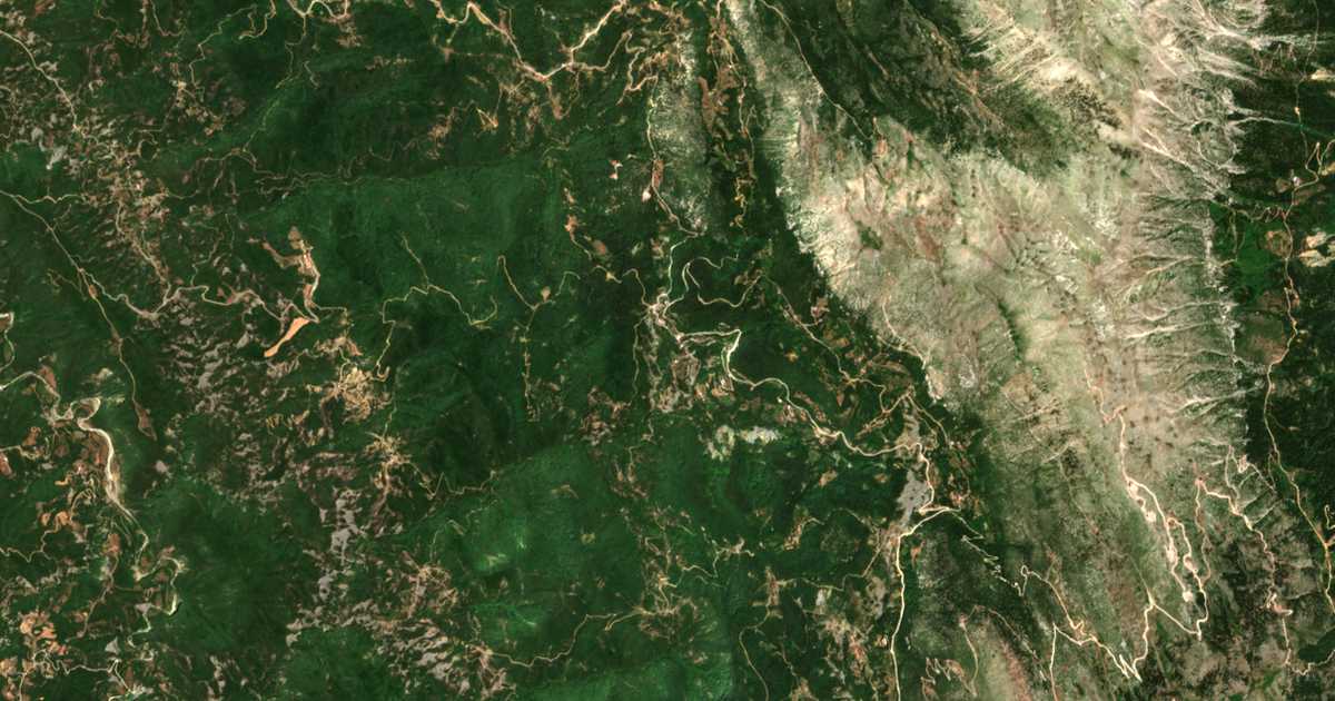 Carte satellite de Velentzikón