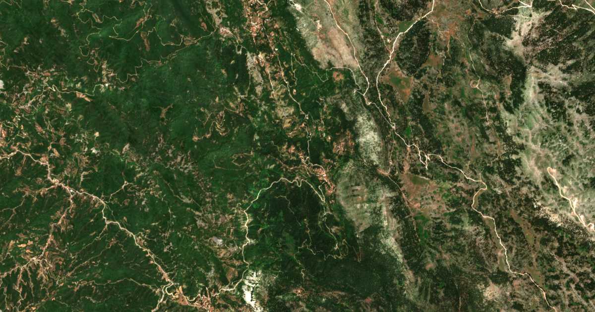 Carte satellite de Gianniótion