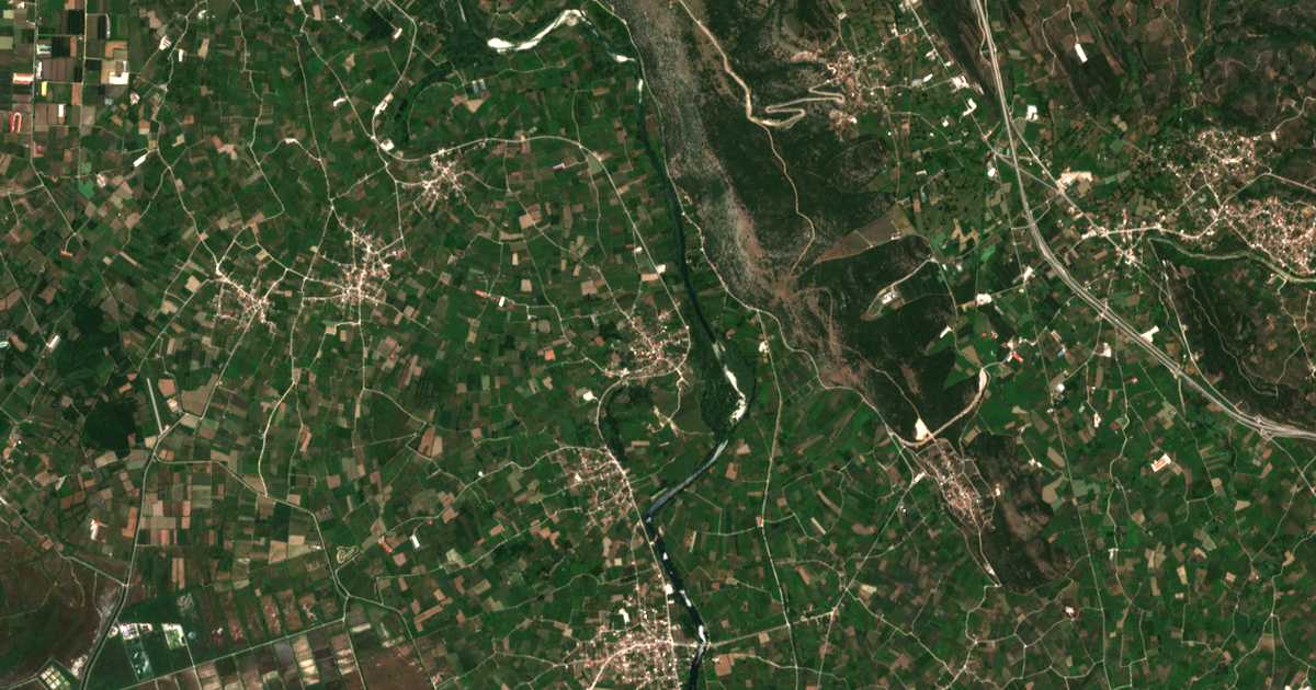 Carte satellite de Akropotamiá