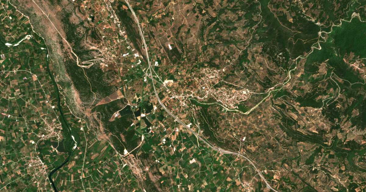 Carte satellite de Alónia