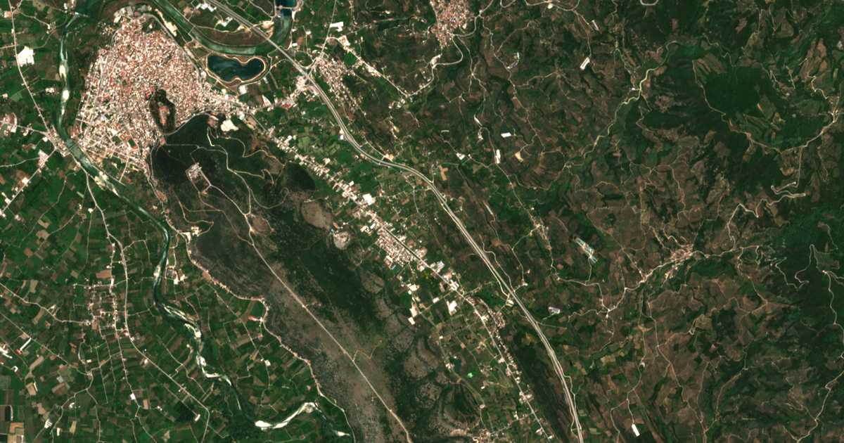 Carte satellite de Áno Ágioi Anárgyroi