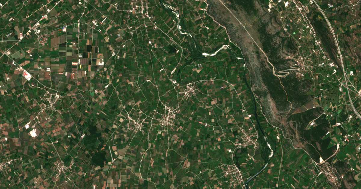 Carte satellite de Anthótopos