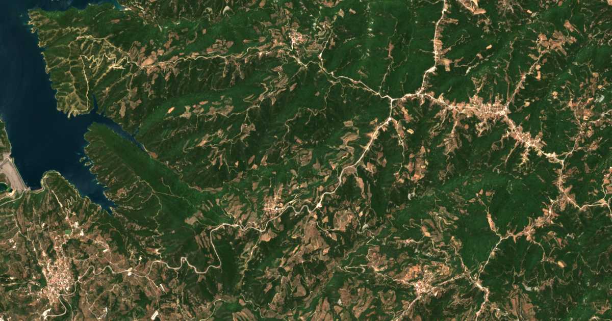 Carte satellite de Kleistón