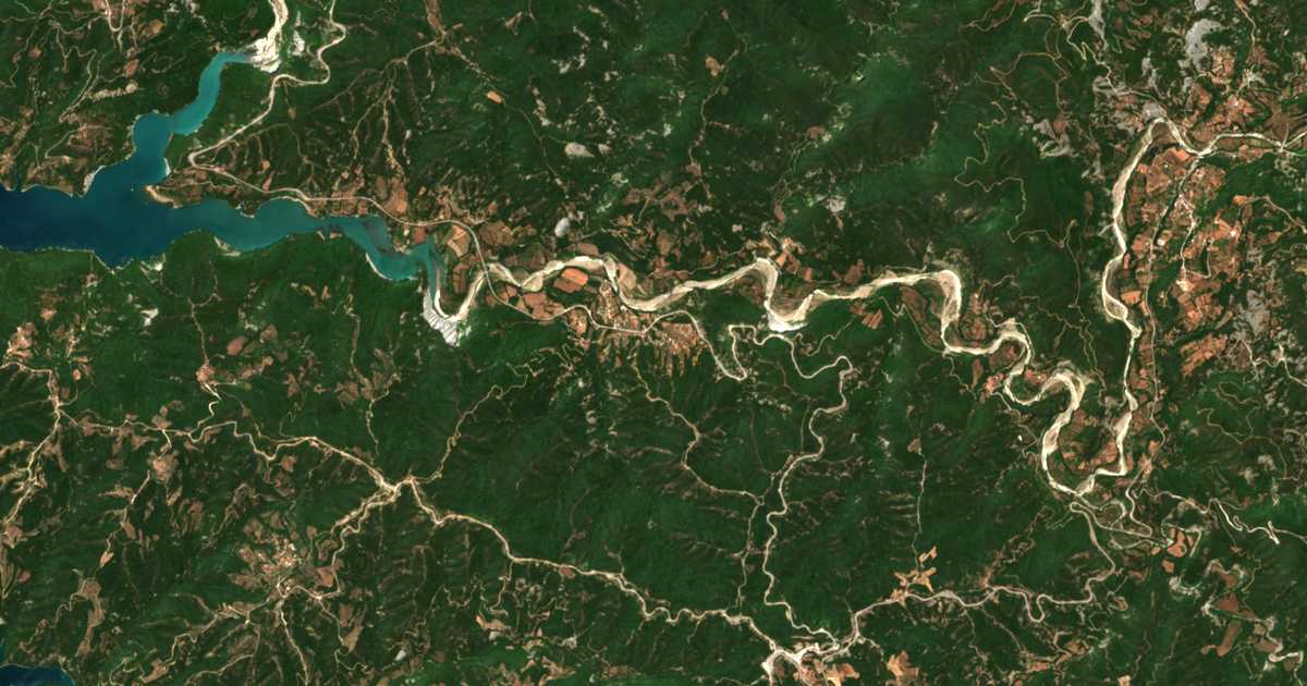 Carte satellite de Melátai