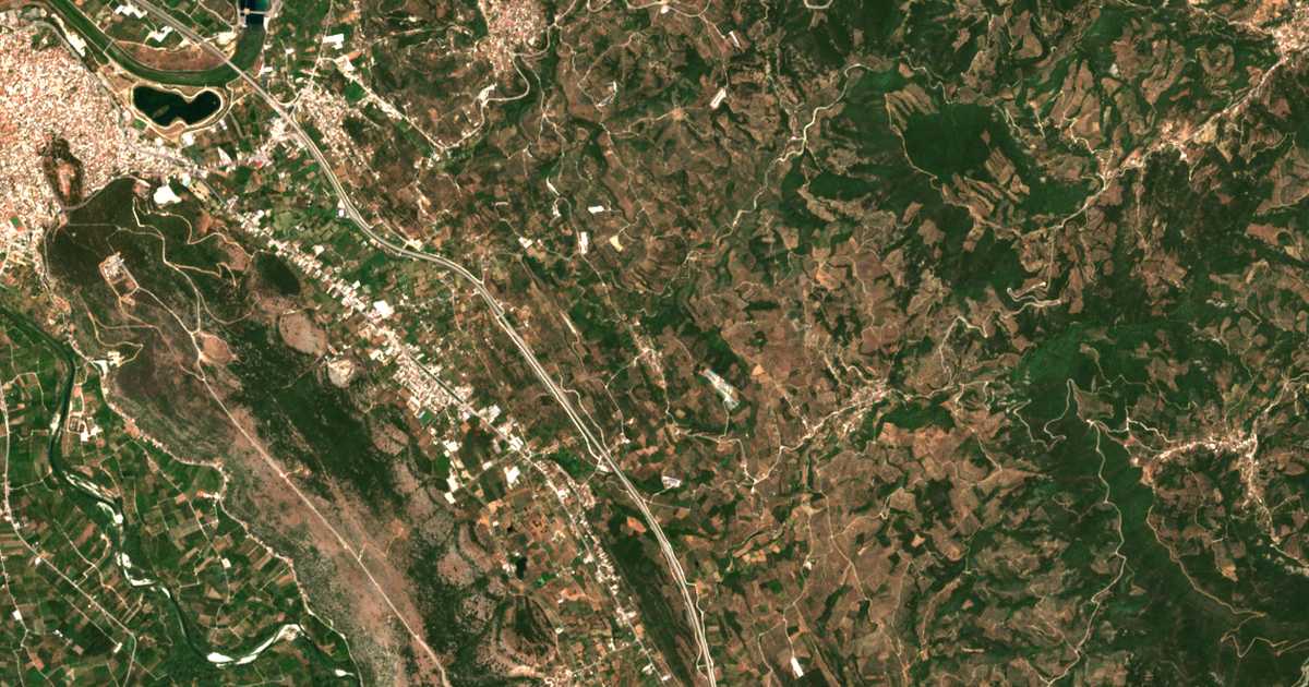 Carte satellite de Neochorákion