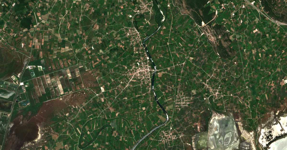 Carte satellite de Neochórion