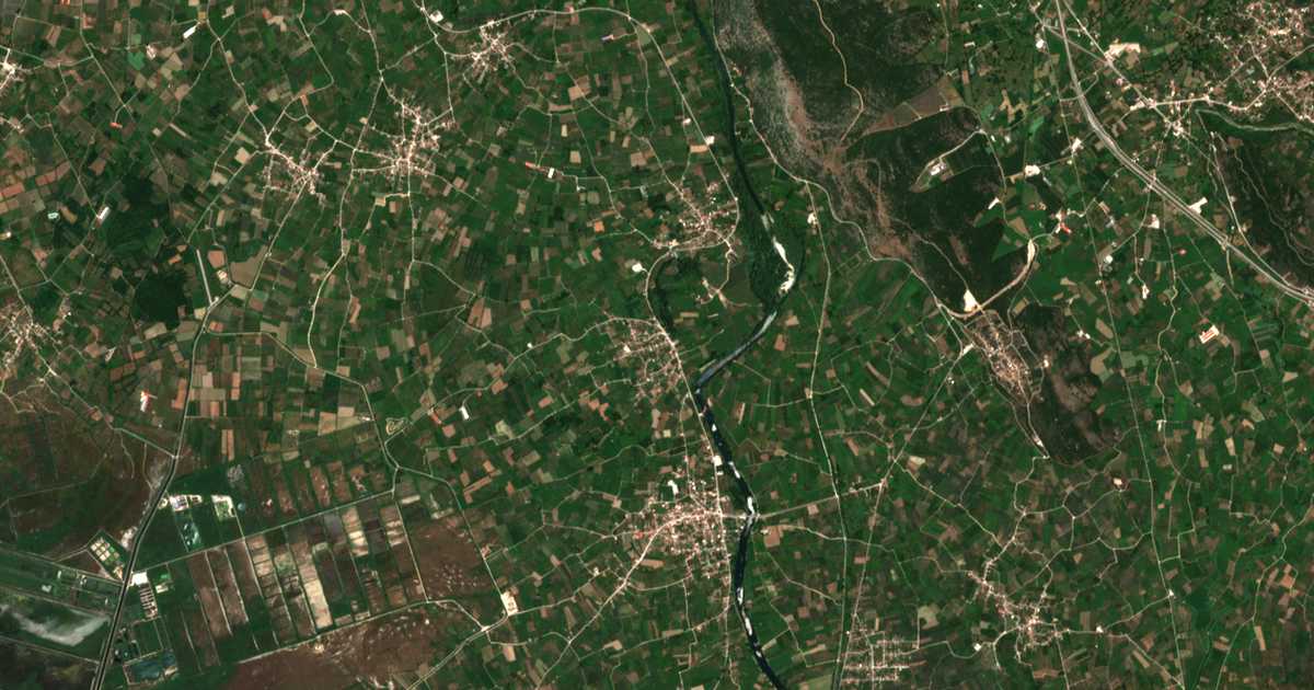 Carte satellite de Pachykálamos