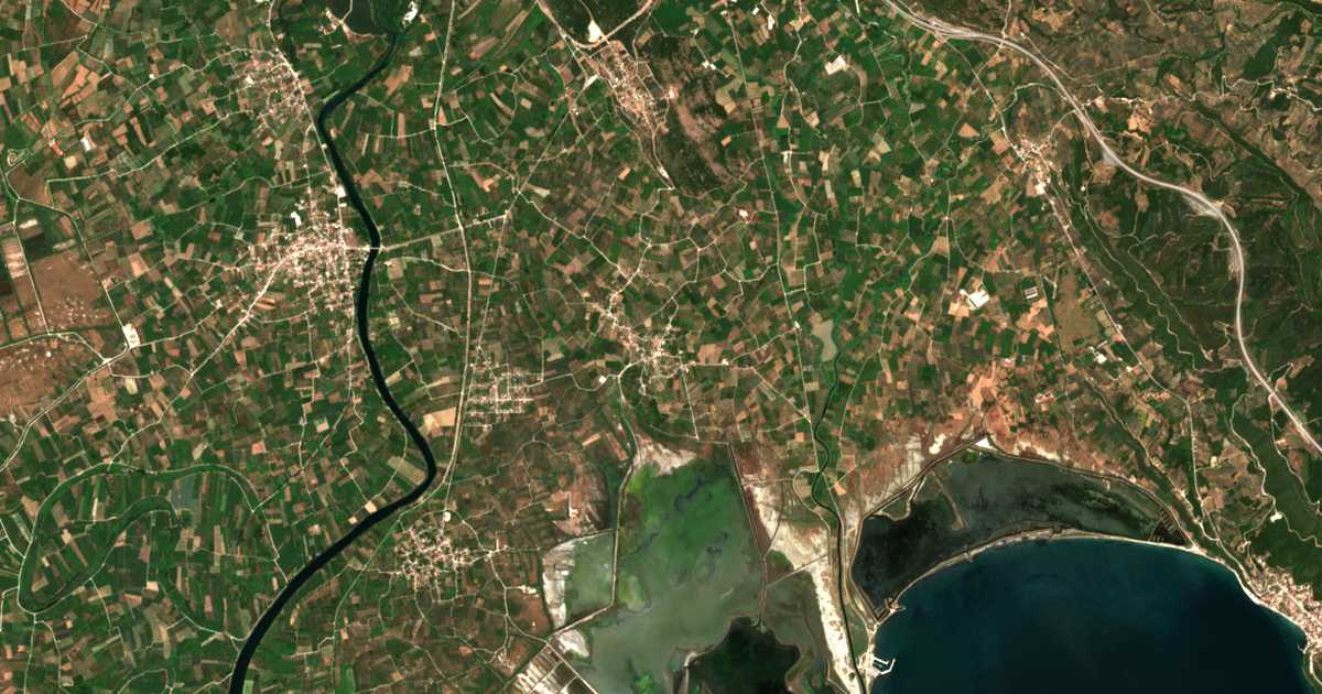 Carte satellite de Sykéai