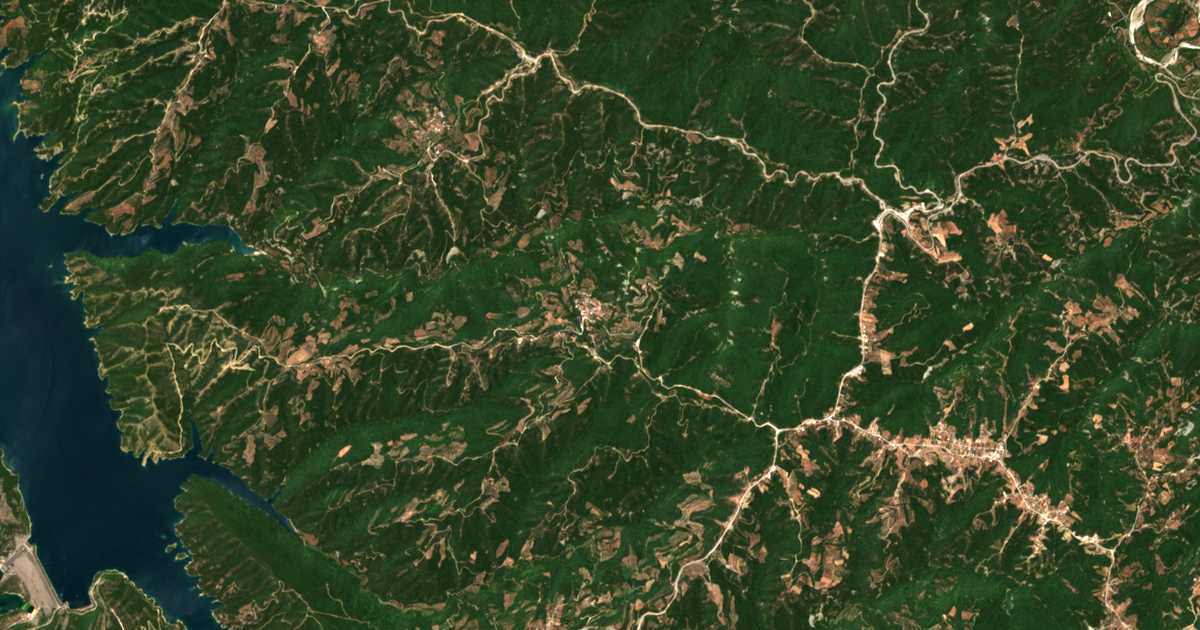 Carte satellite de Zygós