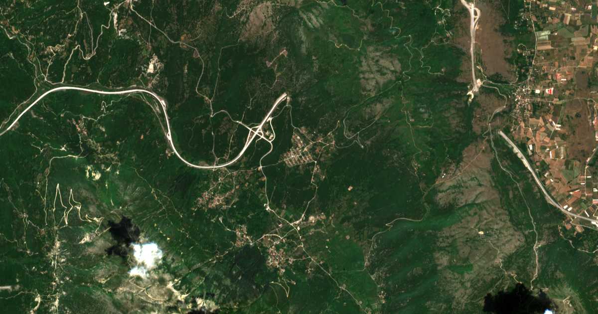 Carte satellite de Dodonoúpoli