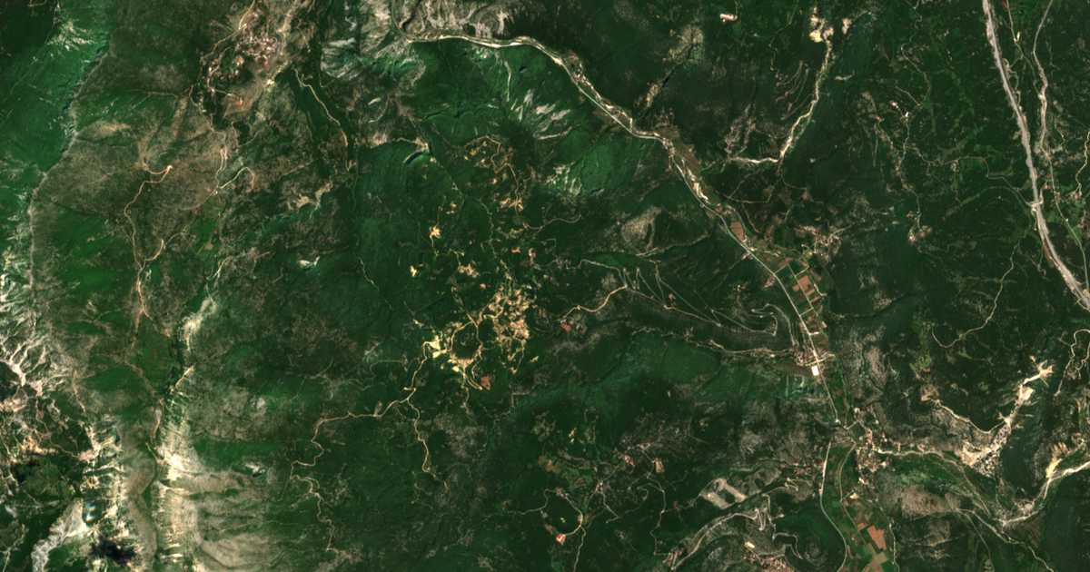Carte satellite de Kouklésion