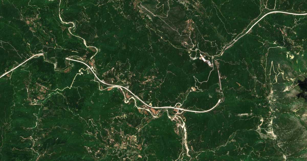 Carte satellite de Koumariá