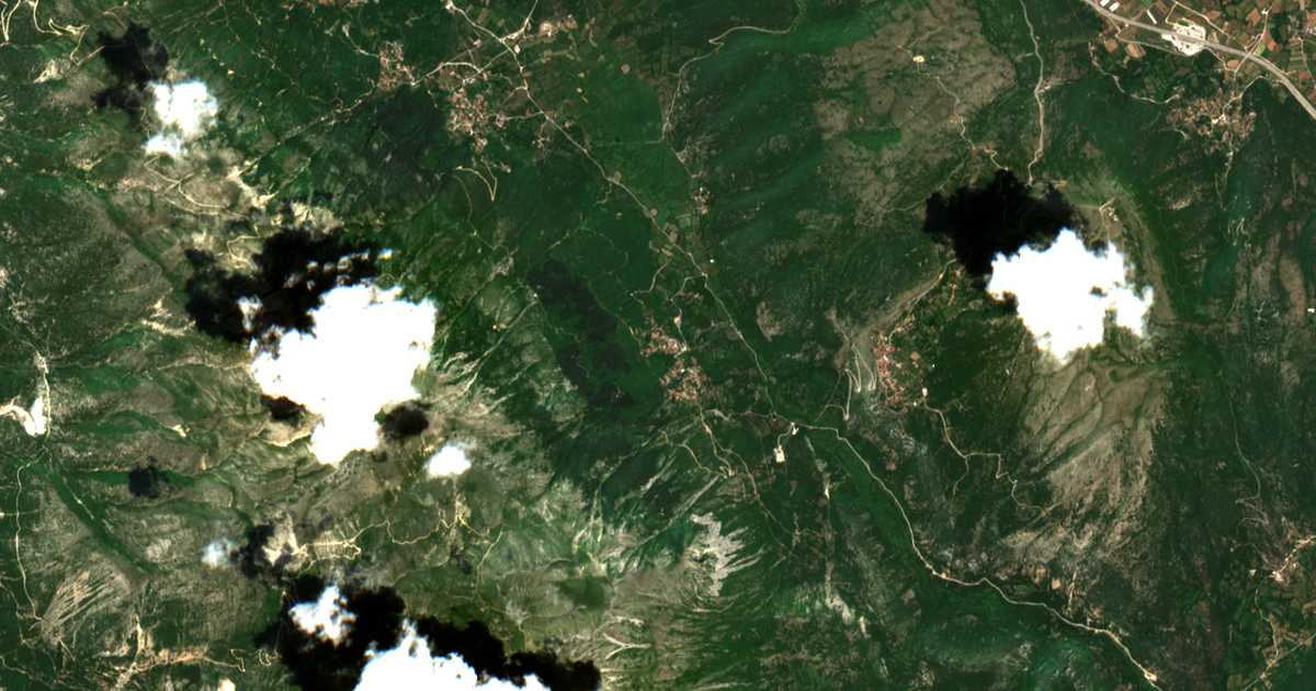 Carte satellite de Melingoí