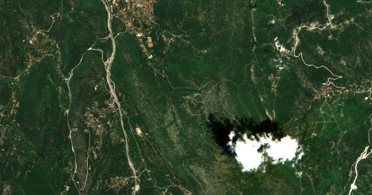 Carte satellite de Ravénia