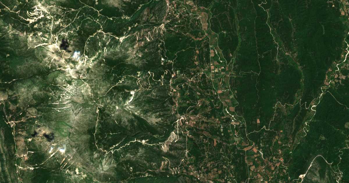 Carte satellite de Romanós