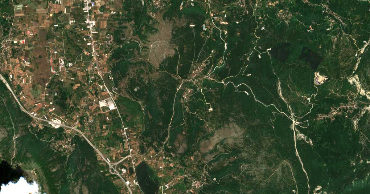 Carte satellite de Servianá