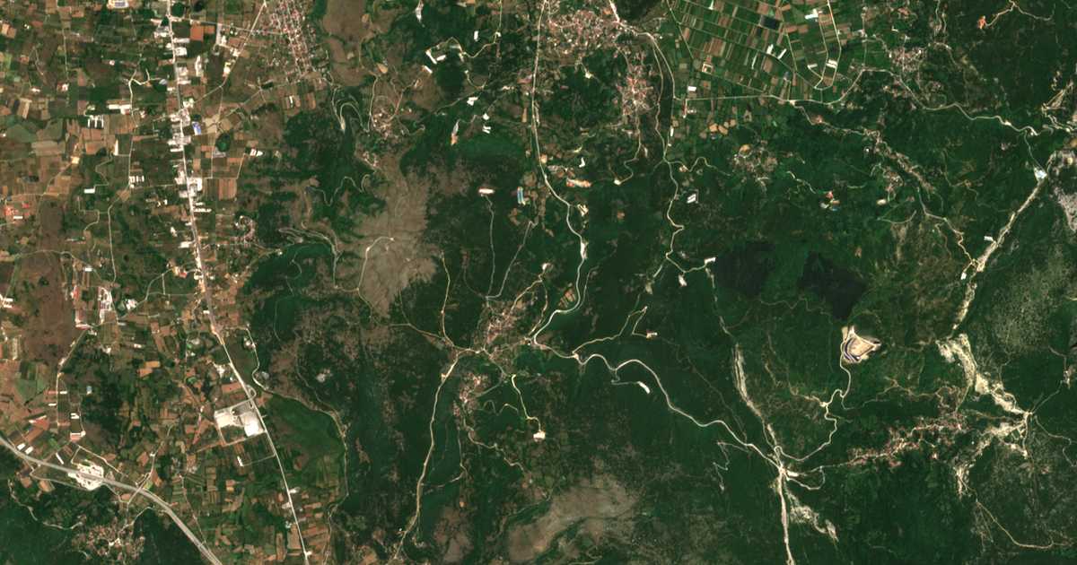 Carte satellite de Taxiárchis