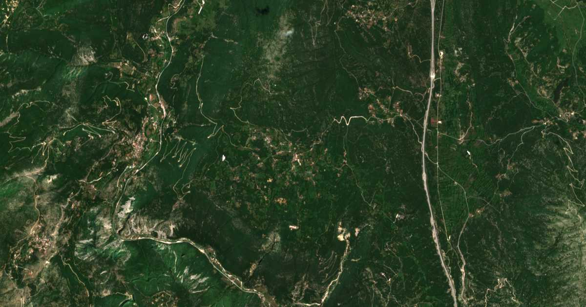 Carte satellite de Térovon
