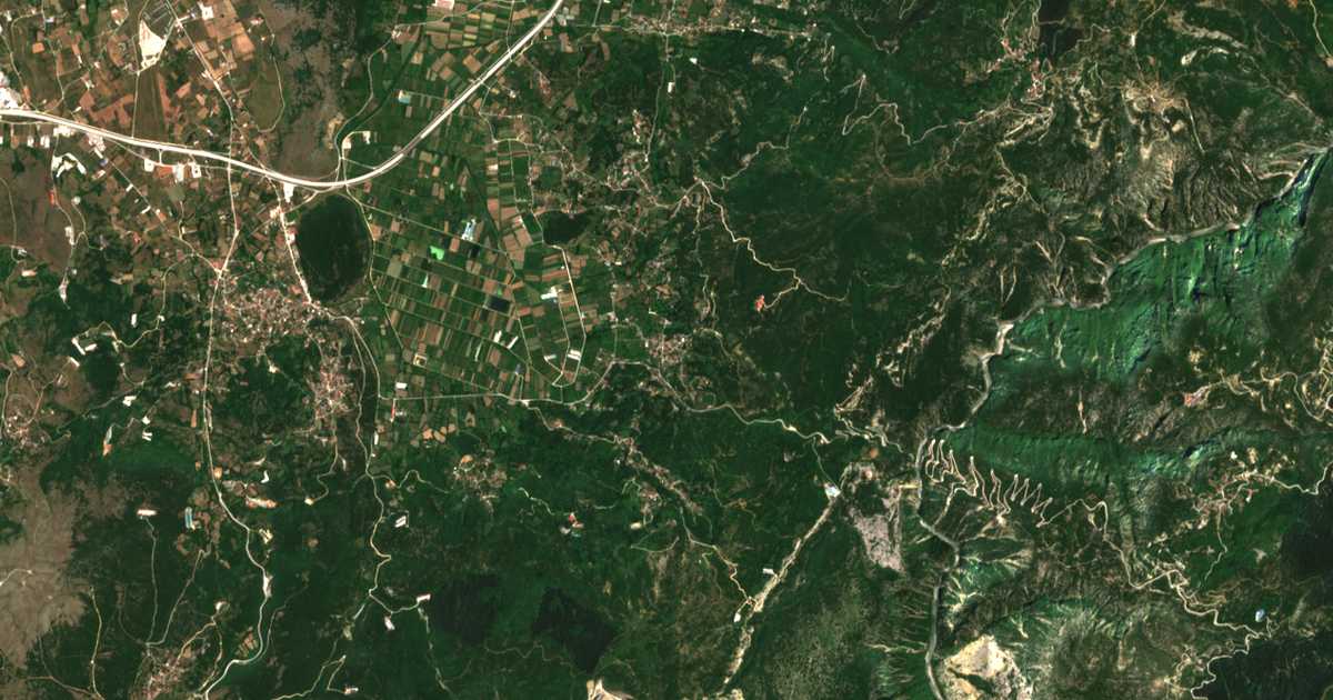Carte satellite de Charokópion