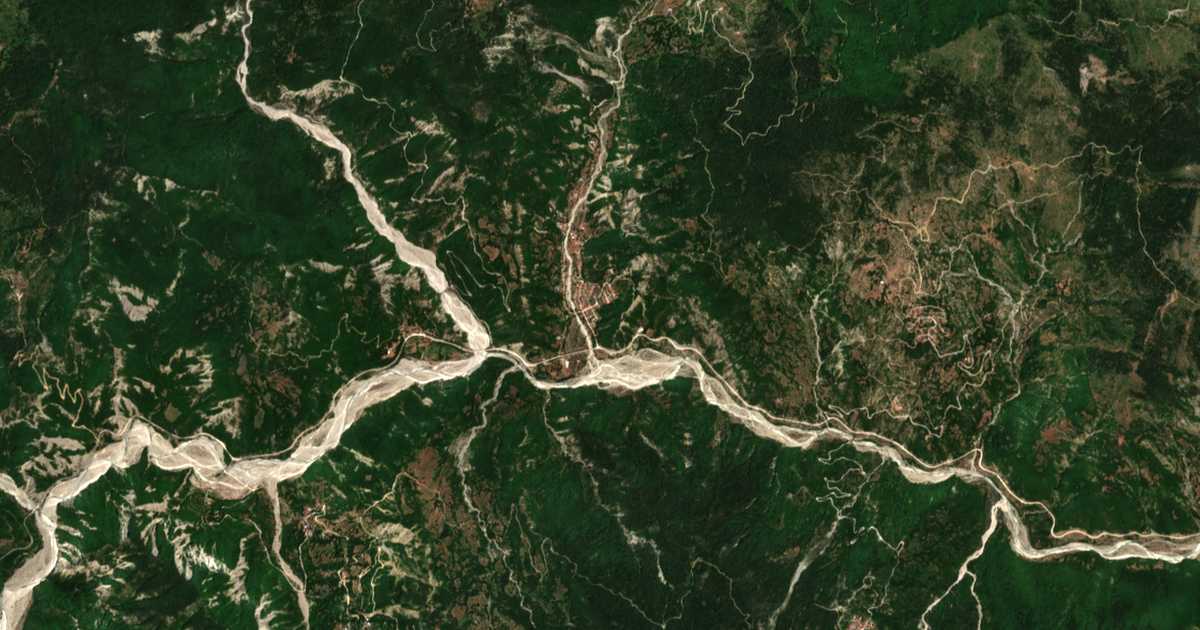 Carte satellite de Kefalochóri