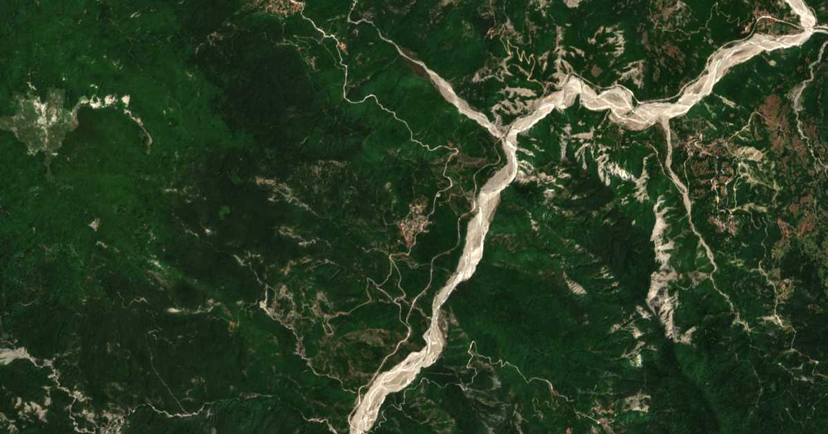 Carte satellite de Pyrsógianni