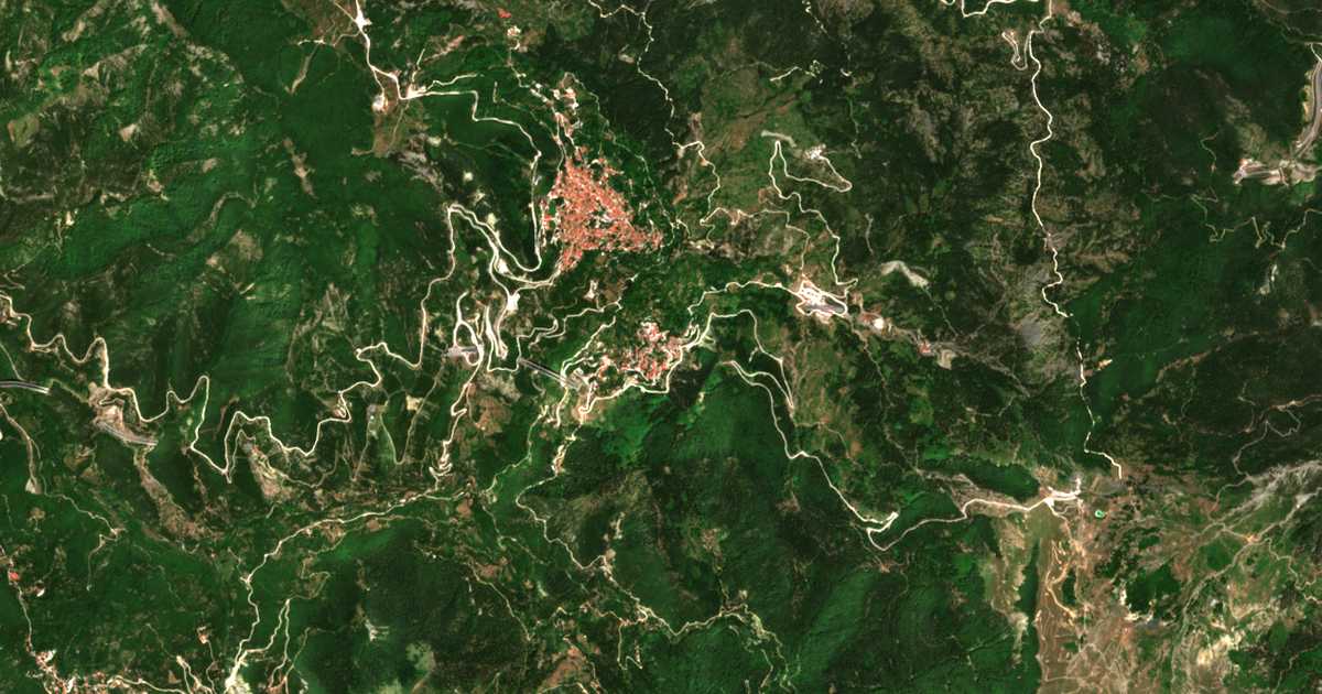 Carte satellite de Anílio