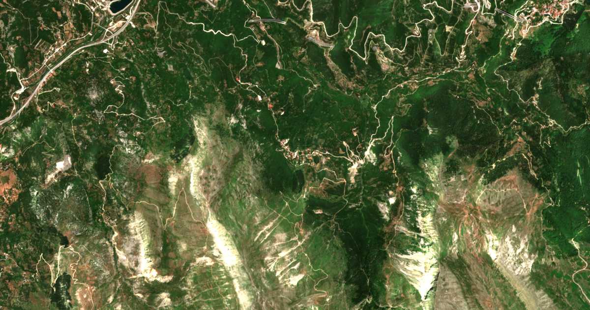 Carte satellite de Anthochórion