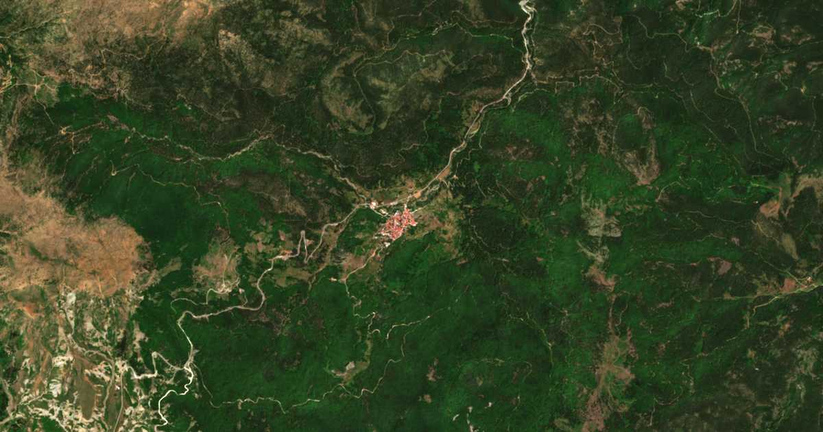 Carte satellite de Miliá