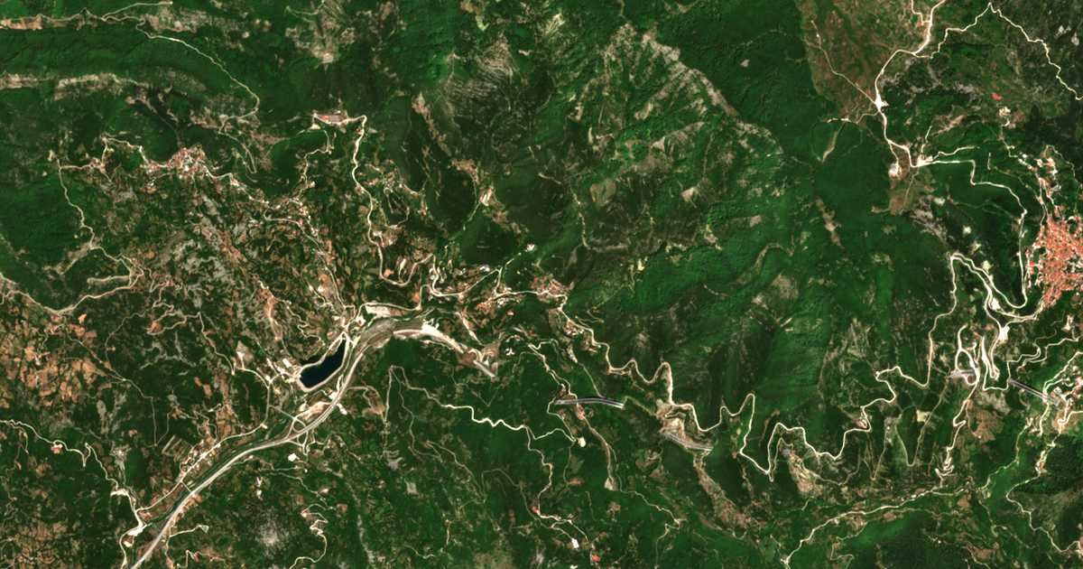 Carte satellite de Votonósion