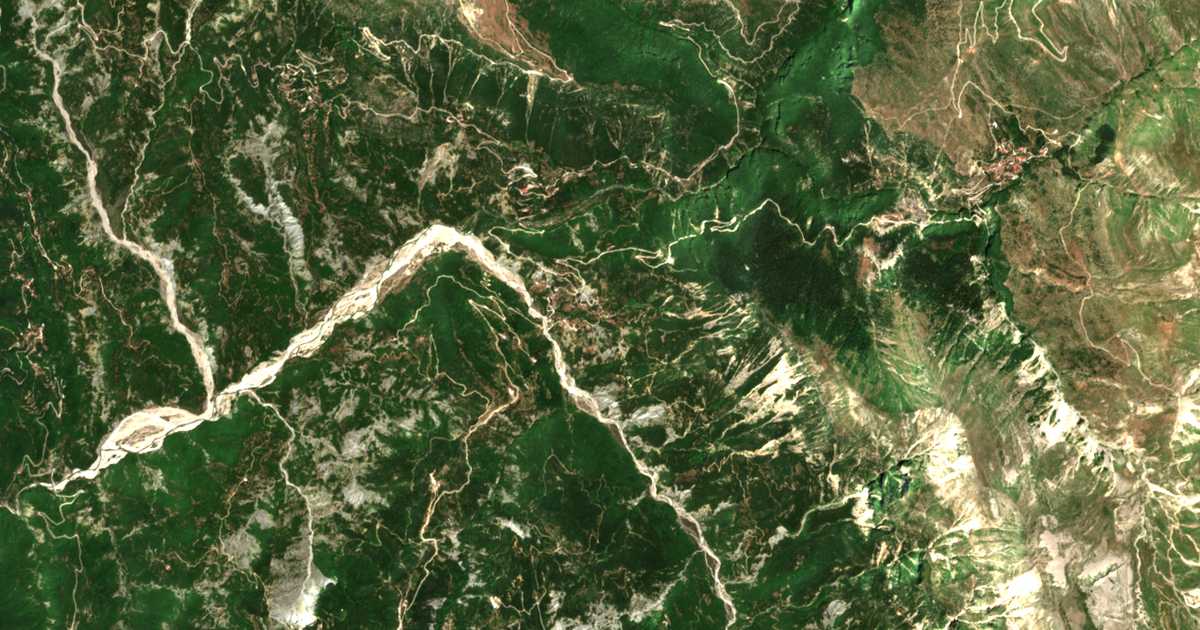 Carte satellite de Christoí