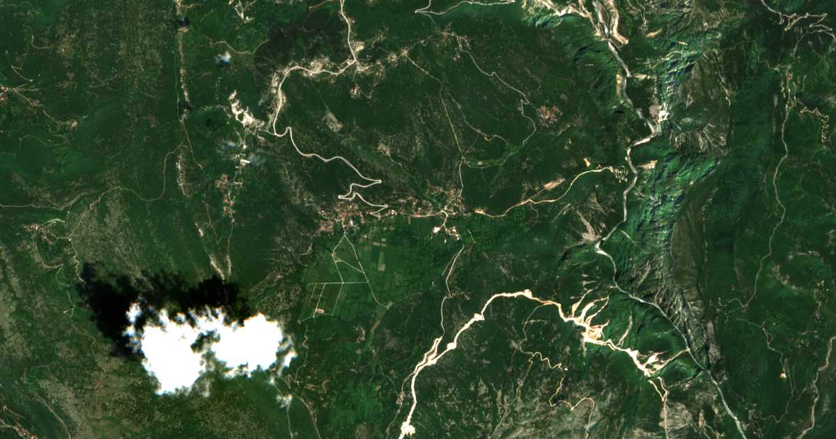 Carte satellite de Kaléntzion