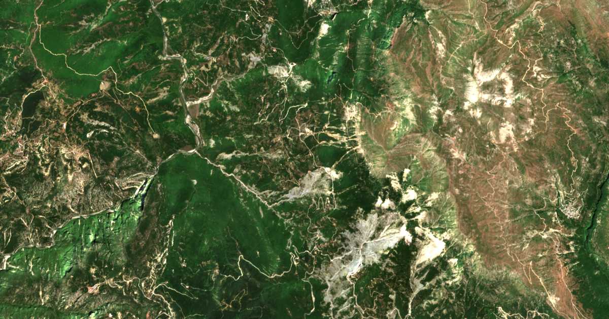 Carte satellite de Palaiochórion