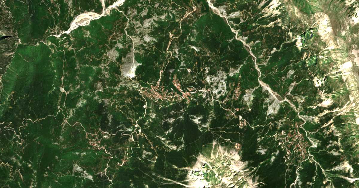 Carte satellite de Prámanda