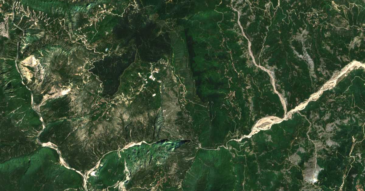 Carte satellite de Vaptistís