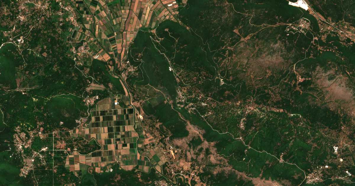 Carte satellite de Chrysorráchi