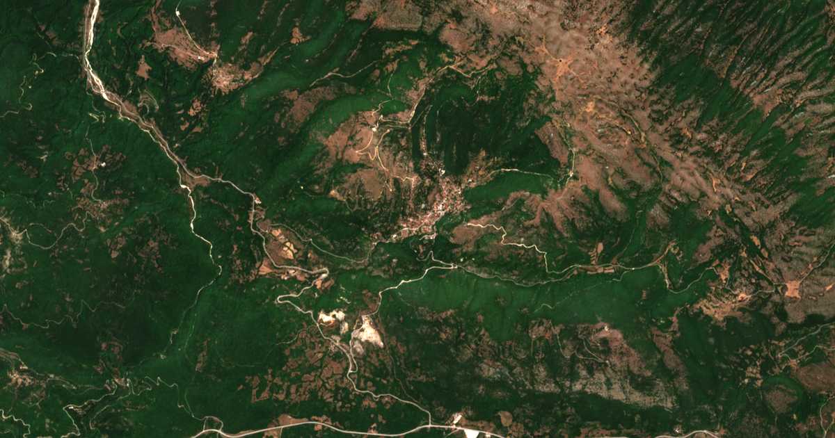 Carte satellite de Delvináki