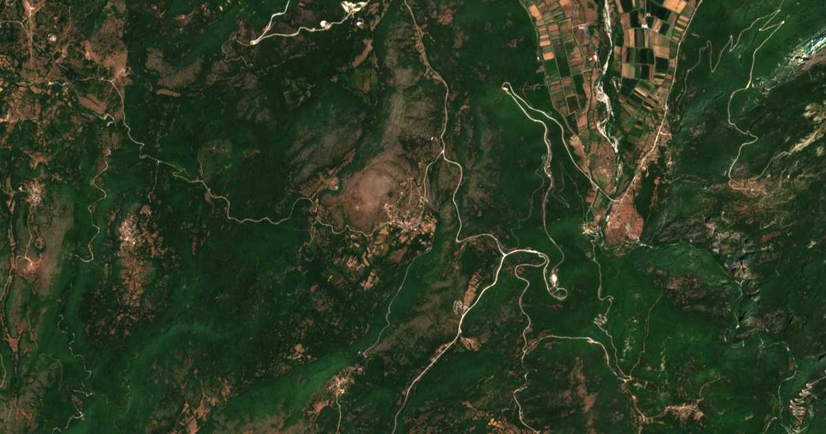 Carte satellite de Geroplátanos