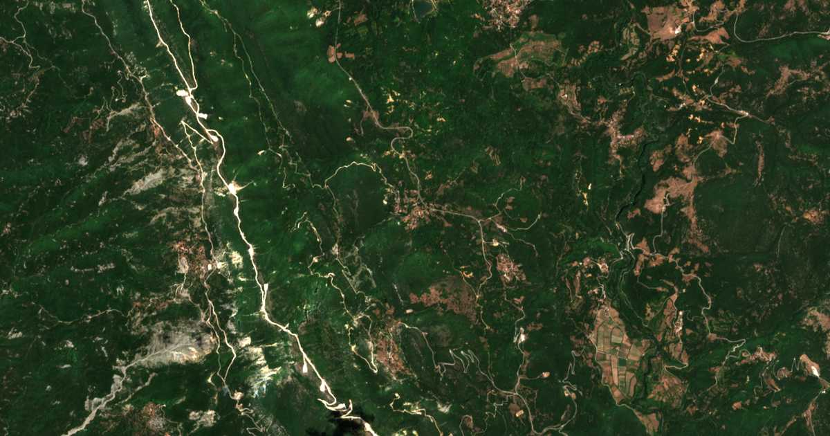Carte satellite de Ieromními